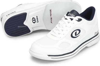 Picture of Dexter Randy White Navy Men's Bowling Shoes