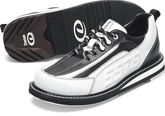 Picture of Dexter Mens SST 6 Hybrid LE White Black Right Hand Wide Bowling Shoes