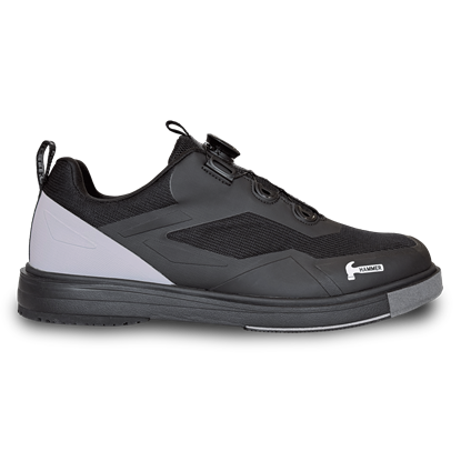 Picture of Hammer Men's Vibe Black Grey Right Hand Wide Bowling Shoes