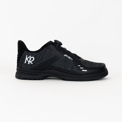 Picture of KR Strikeforce Men's Jet FT Black Silver Right Hand Bowling Shoes