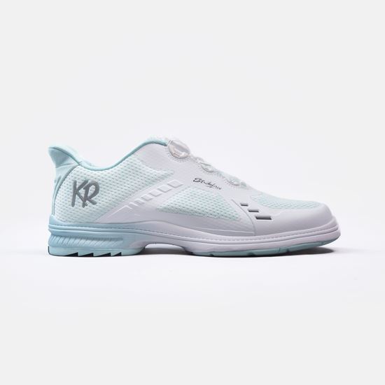 Picture of KR Strikeforce Women's Lady Jet White Teal Left Hand Bowling Shoes