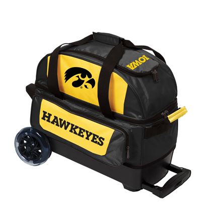 Picture of KR NCAA 2 Ball Double Roller Iowa Hawkeyes Bowling Bag