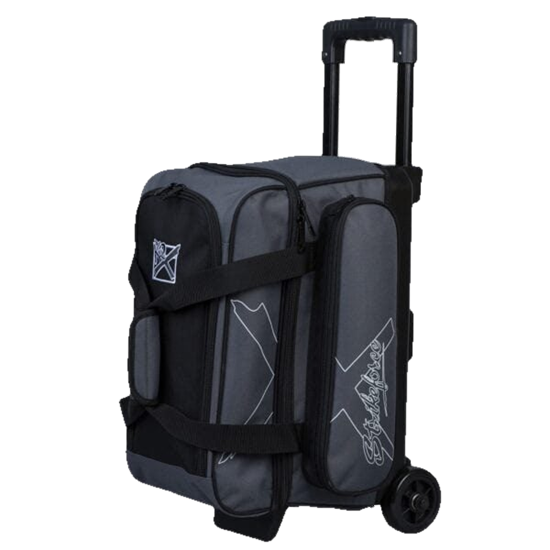 Picture of KR Hybrid X 2 Ball Double Roller Charcoal Bowling Bag