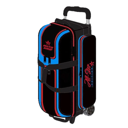 Picture of Roto Grip All Star Edition Competitor 3 Ball Triple Roller Black Red Blue Bowling Bag
