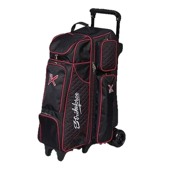 Picture of KR Strikeforce Royal Flush 4 x 4 Roller Black Red Bowling Bag