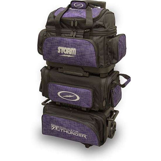 Picture of Storm 6 Ball Rolling Thunder Abstract Purple Black Bowling Bag