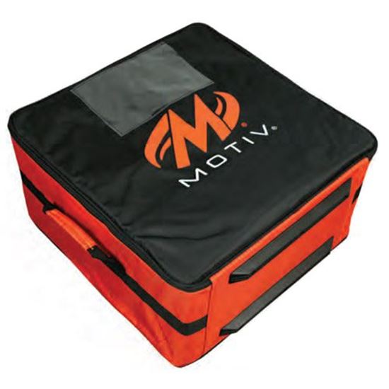 Picture of Motiv 4 Ball Box Tote Black Orange Bowling Bag